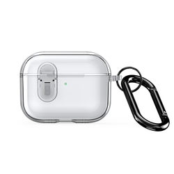 Прозрачный чехол для наушников AirPods Pro 3, серия PECL Series от Dux Ducis , в комплекте с карабином