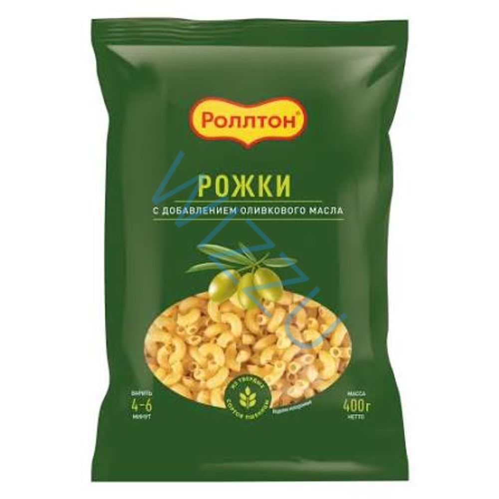 Макароны Роллтон Рожки с оливковым маслом 400г