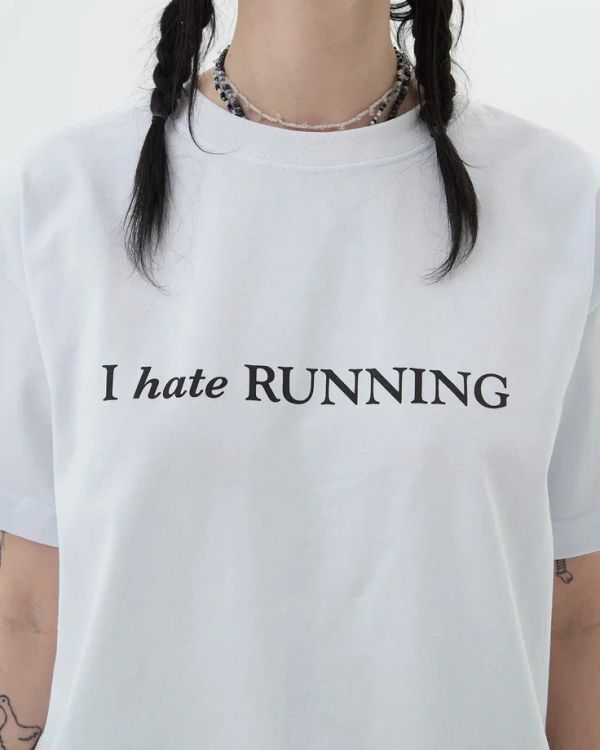 Футболка Hate Run белая - фото 2