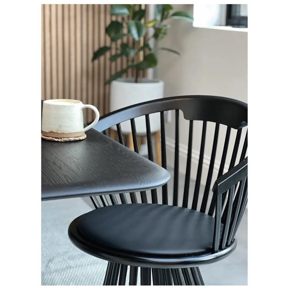 Стул Tom Dixon Fan Black, черный, черный
