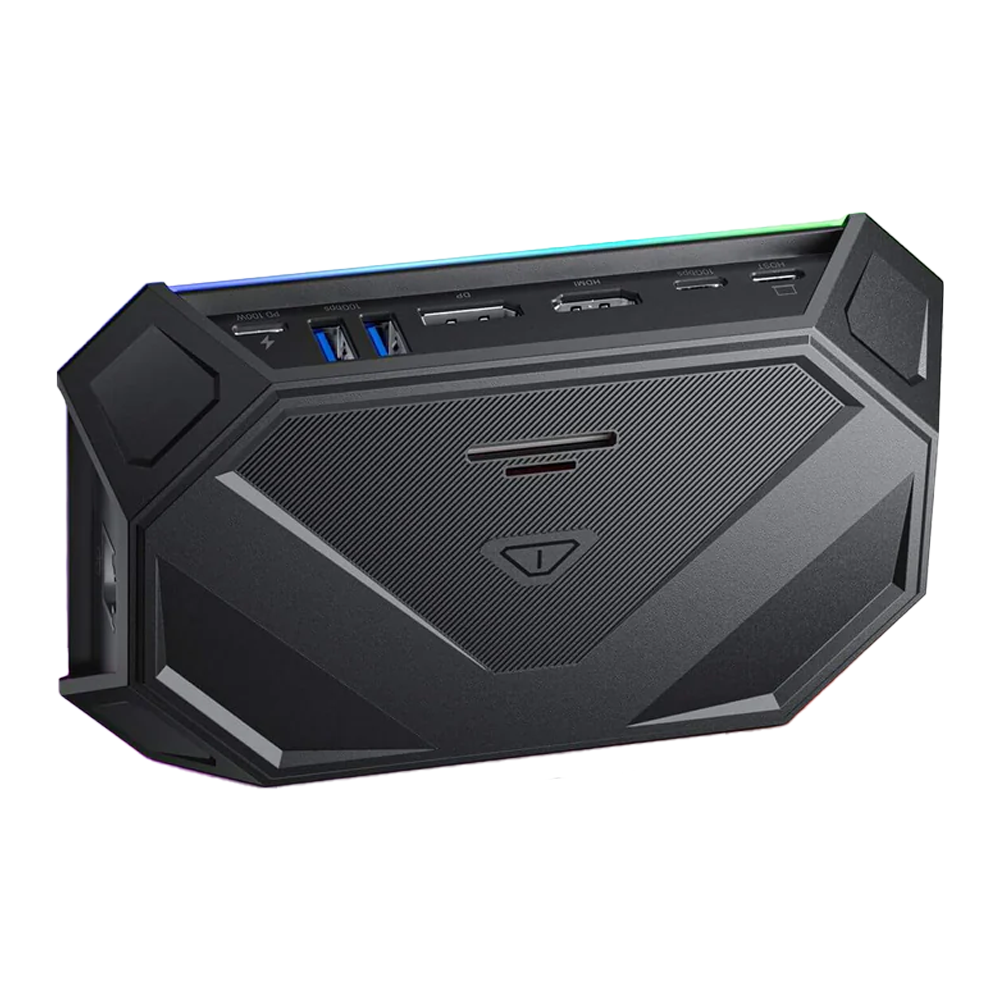 Док-станция JSAUX 12 Port RGB Docking Station HB1201, Black (Черный)