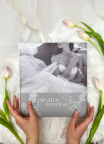 Фотоальбом свадебный на 50 магнитных листов 23х28 см, кольца sensual wedding 1 ЧБ