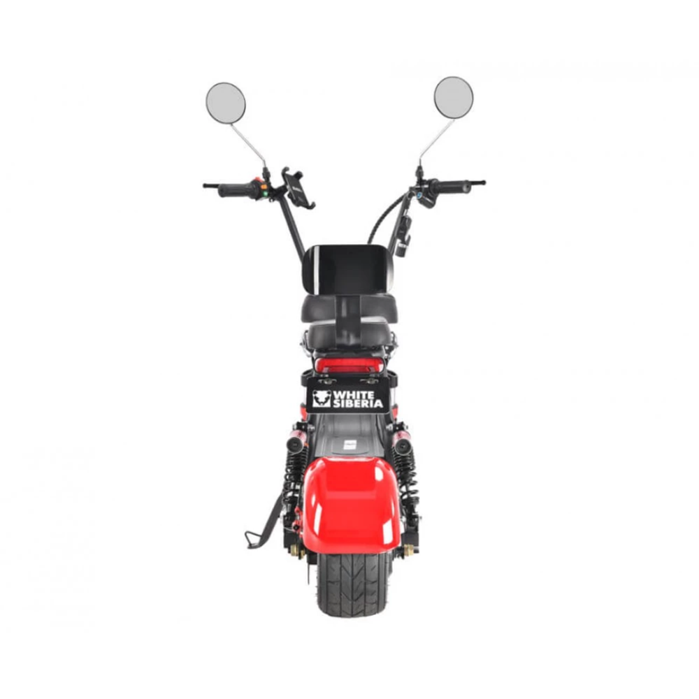 Электроскутер CityCoco White Siberia WS-Mini R 1200W Красный