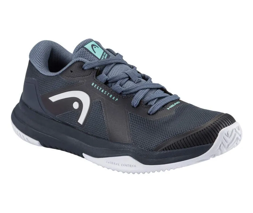 Детские теннисные кроссовки Head Sprint Pro 4.0 - blueberry/teal