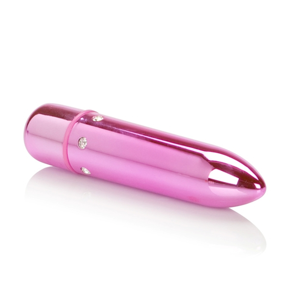 Розовая вибропуля с кристаллами High Intensity Pink
