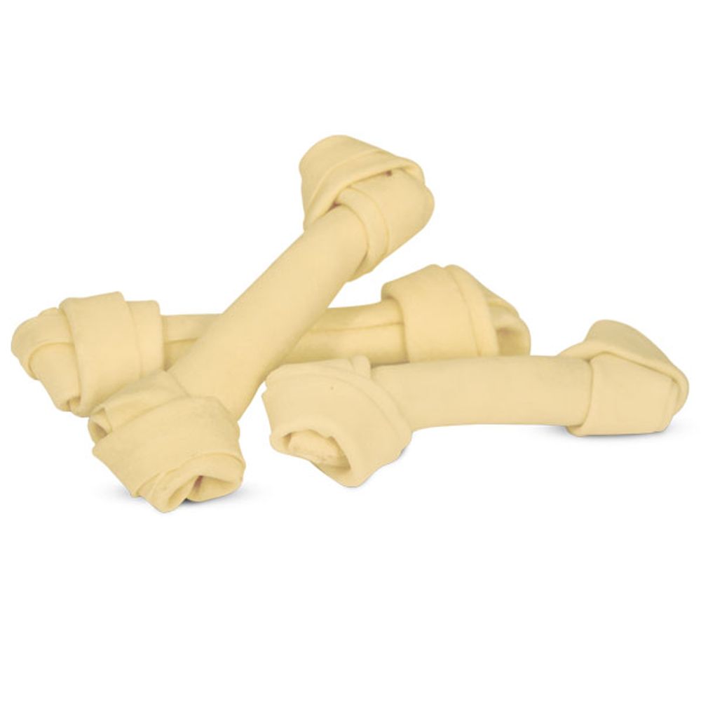 Кость Триол (упаковка 10 шт) BRH-10 жевательная DENTAL узловая белая - 25 см