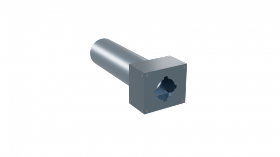 Flexag PWP-125/90x1 пленум вентиляционный прямой, D125, на 1 выxод, L=300 мм