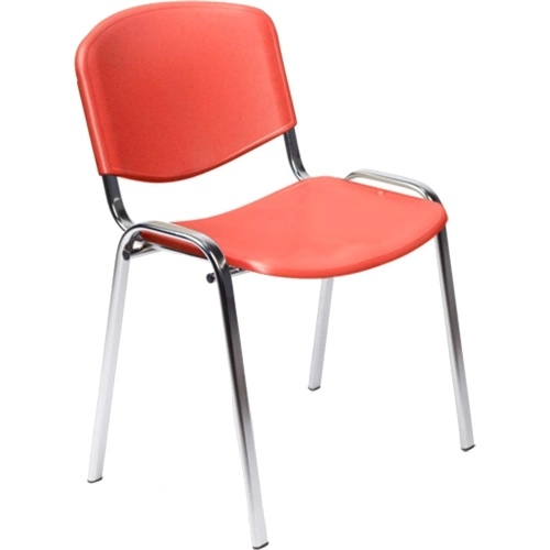 Стул офисный Easy Chair Изо красный (пластик, металл) (573685)