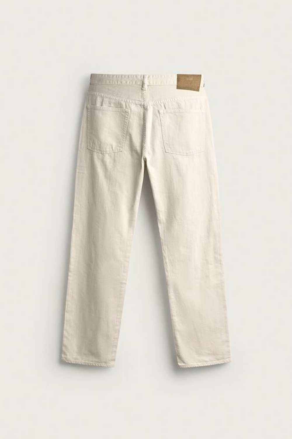 ZARA ЛЕГКИЕ ДЖИНСЫ REGULAR FIT, ЭКРЮ