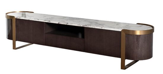 58DB-TV20047 Тумба под телевизор Sevilla 220*42*48см цвет дымчато-серый
