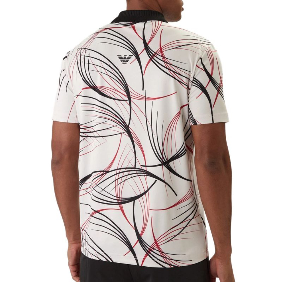 Теннисное поло EA7 Tennis Pro Shirt In Ventus7 - fancy white