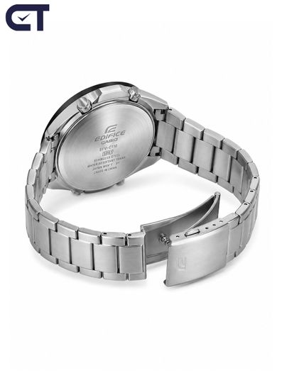 CASIO EFV-C110D-1A4VDF EDIFICE мужские наручные часы — аналогово-цифровая модель с 10-летней батареей и спортивными красными акцентами