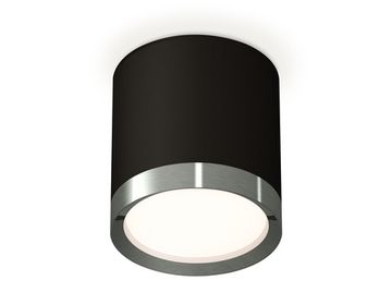 Комплект накладного светильника 1*GX53 XS8142006 SBK/PPH черный песок/графит полированный GX53 (C8142, N8133) System Complects Ambrella