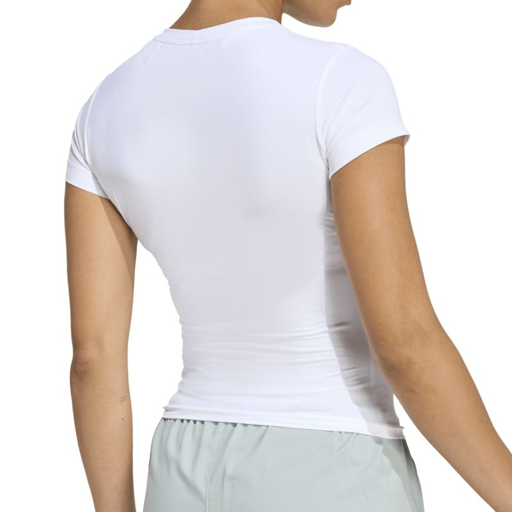 Женская теннисная футболка Adidas Primelift Essentials Workout Contour - white