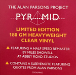 The Alan Parsons Project / Pyramid (Clear Vinyl)(Limited Edition)(LP)
