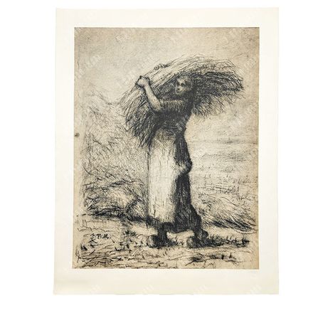 [Albertina facsimile] Милле Ж.-Ф. Сборщица колосьев. Гелиогравюра. ХХ в.