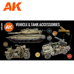 Набор красок AK Interactive Vehicle and Tank Accessories Set 3G, 6 красок
