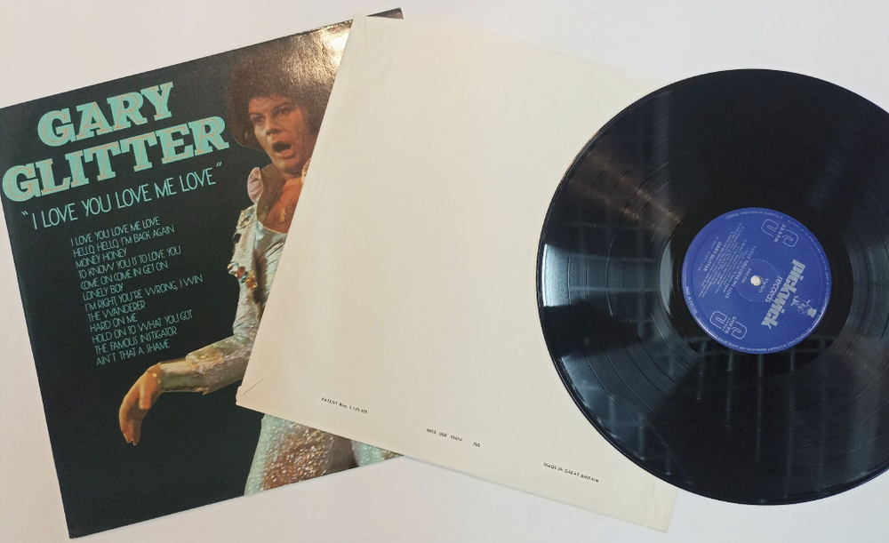Винтажная виниловая пластинка LP Gary Glitter I Love You (UK 1977)