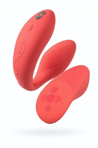 Сенсорный вибромассажер для пар We-Vibe Chorus коралловый