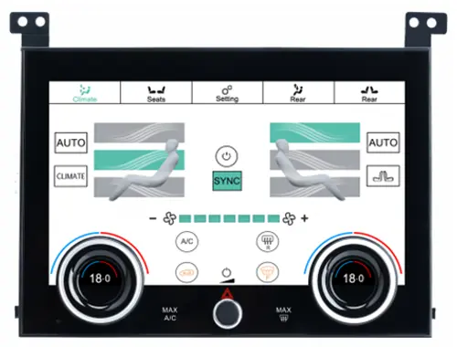 Сенсорная панель климата Range Rover 4 2012-2017 - LCD/ЖК экран 10" IPS, без отверстия под CD