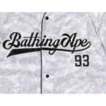 A Bathing Ape Bathing Ape Camo Stripe Baseball Shirt серый