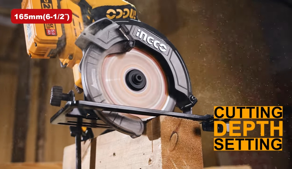 Аккумуляторная циркулярная пила INGCO CSLI16521 INDUSTRIAL 20 В 165 мм 1х4 Ач