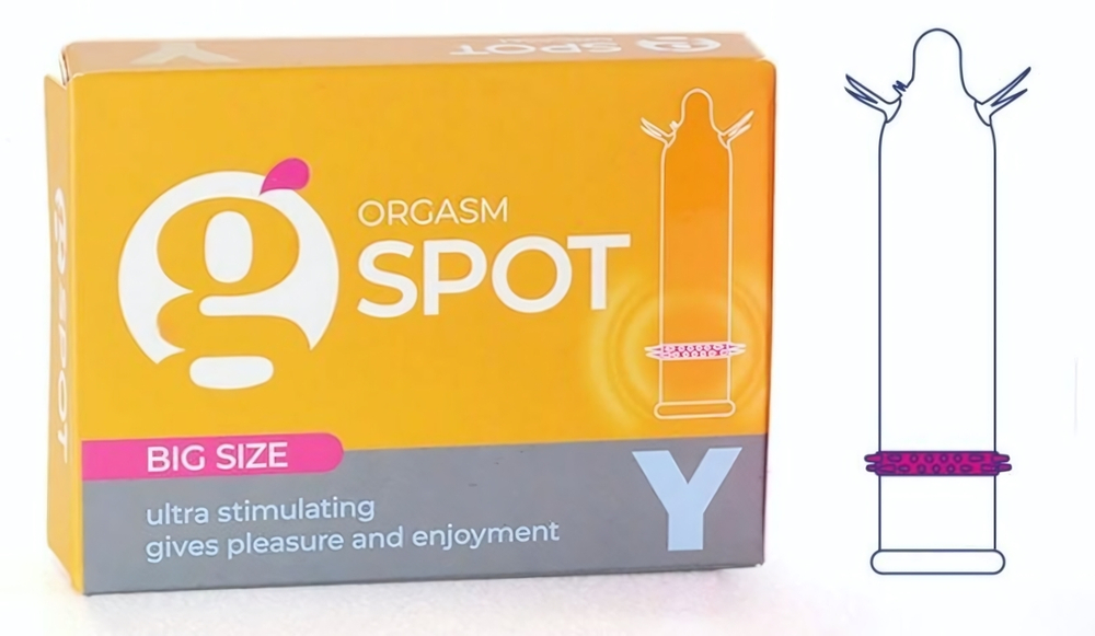 Стимулирующая насадка G-Spot Y Big size (Цвет: прозрачный)