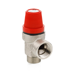 Предохранительный клапан 3BAR 1/2"гх1/2"ш красный VALTEC