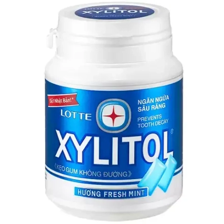 Жевательная резинка Xylitol Fresh Mint "Освежающая мята", Lotte 58г