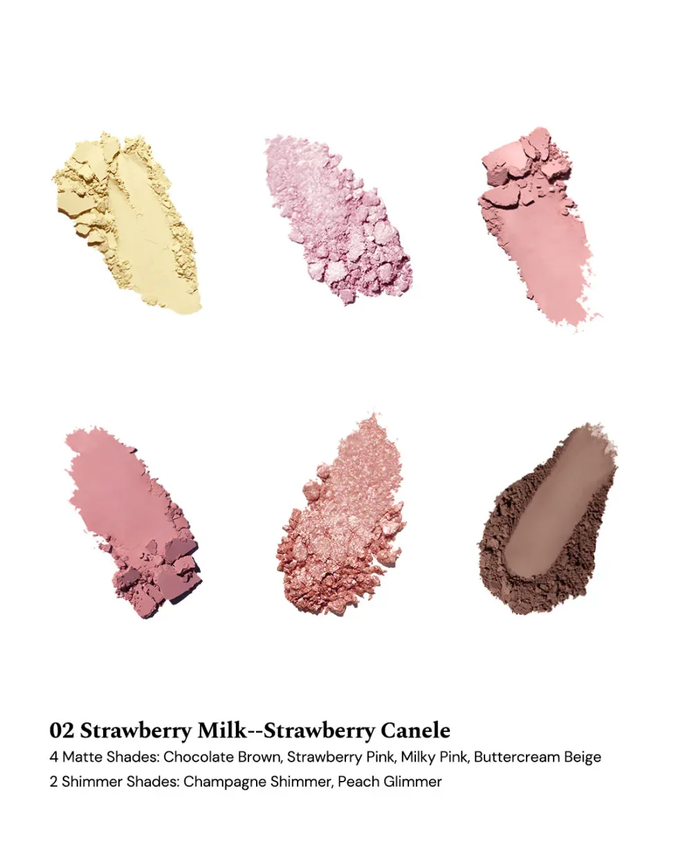 Палетка теней Flower Knows The Sweetie Bear 6-Color Makeup Palette - 02 Strawberry Milk