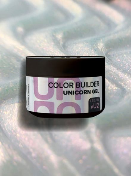 Uno Unicorn Gel U2 - Гель моделирующий цветной, 15гр