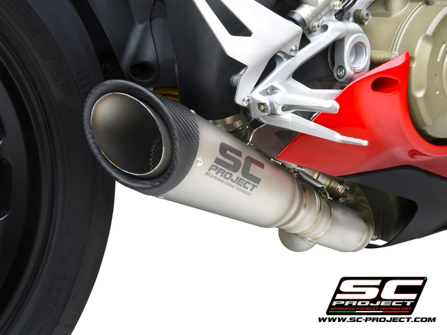 Выхлопная система SC-Project 2-1 Half-system titanium, S1 titanium