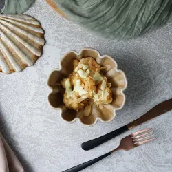 Салатник 450 мл d 14 см h7 см емкость для закусок Pearl Shell Frutti di Mare P.L. [6]
