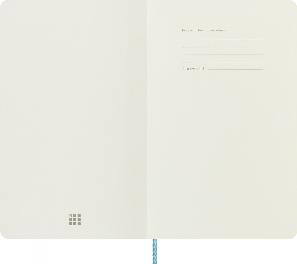 Блокнот Moleskine CLASSIC SOFT Large 130х210мм 192стр. линейка мягкая обложка голубой QP616B35