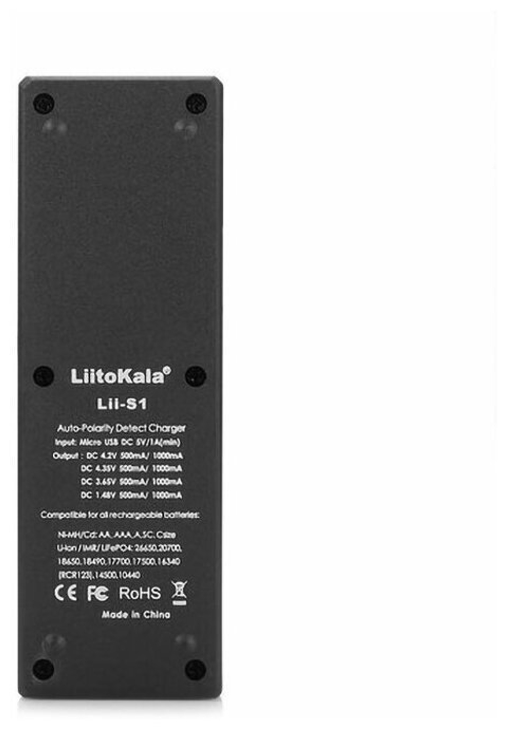 Зарядное устройство LiitoKala Lii - S1, на 1 аккумулятор. Умный зарядник Liito Kala