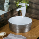 Раковина MELANA MLN-C1054 СЕРЕБРО