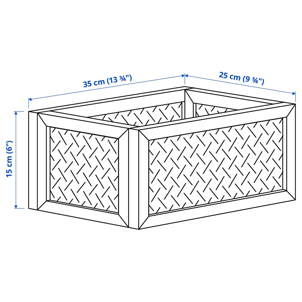 IKEA VÄLTNING  (ИКЕА ВЭЛТНИНГ)  -  Контейнер для хранения - натуральный 25x35x15 см