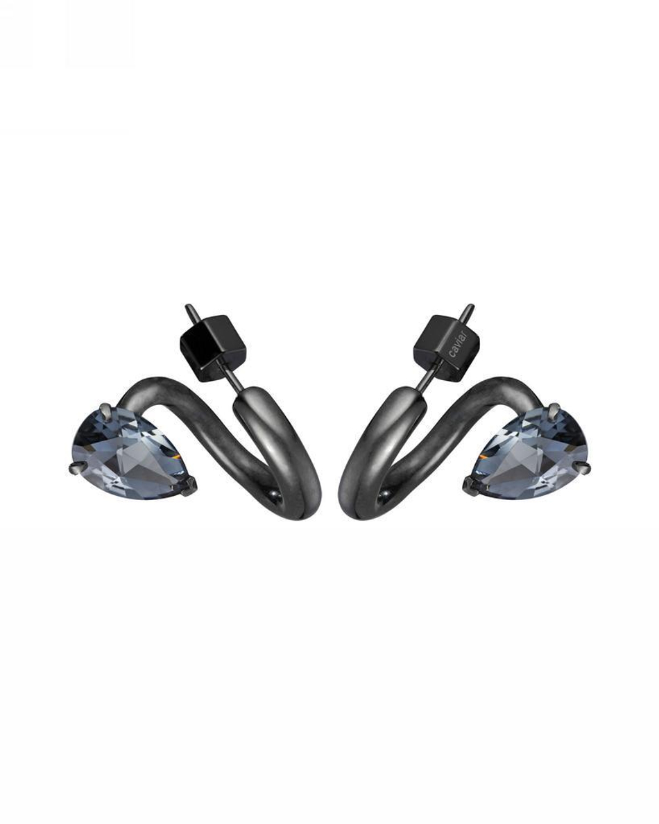 Серьги STEALING BEAUTY — Caviar Jewellery, черный