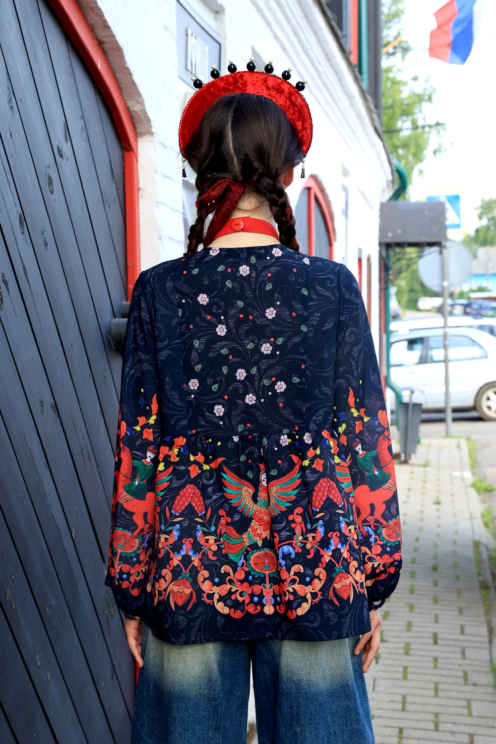 Blouse "Cloudberry. Maslenitsa"