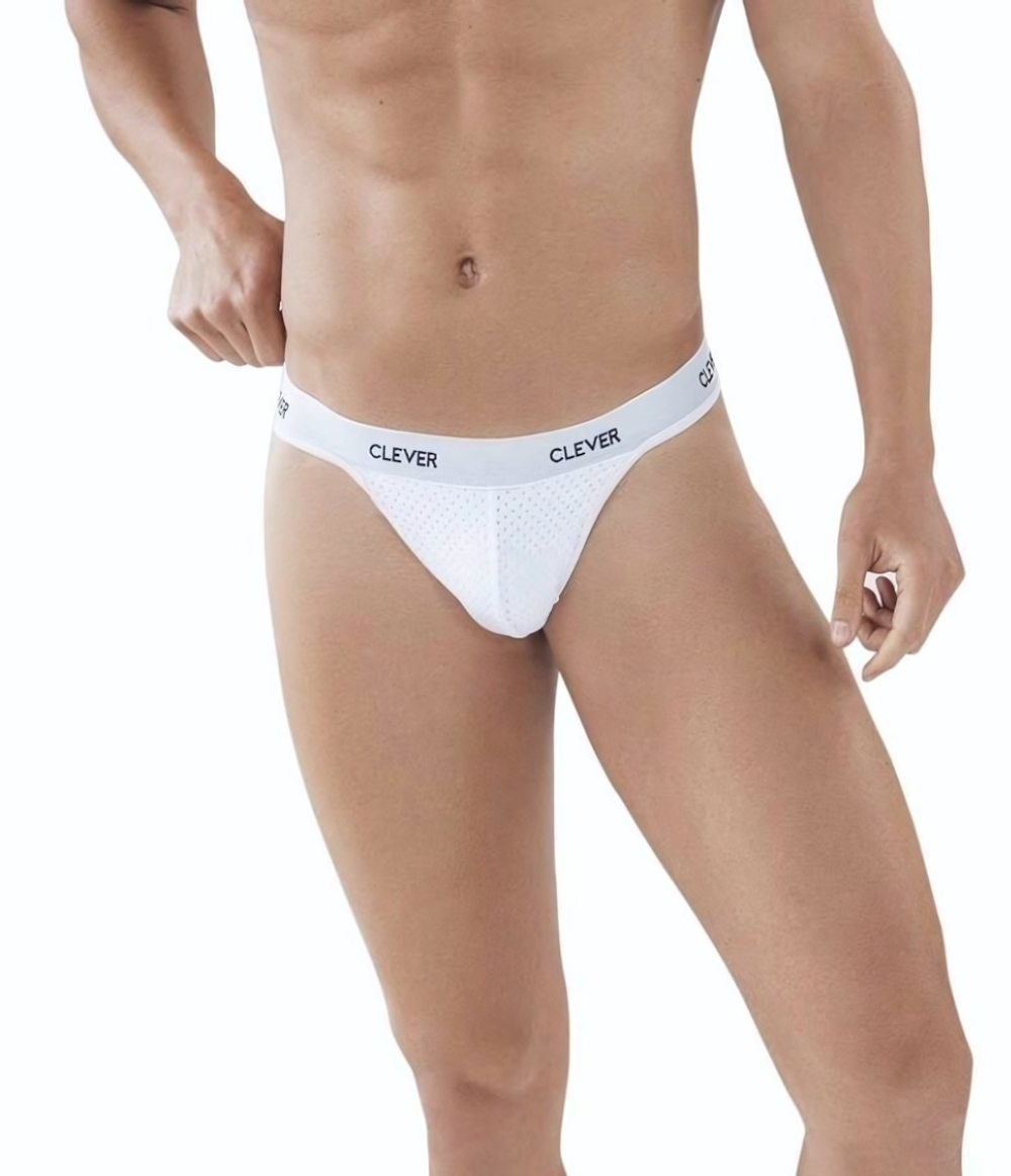Белые мужские трусы-тонги Latin Lust Thong (Размер: M) (Цвет: белый)
