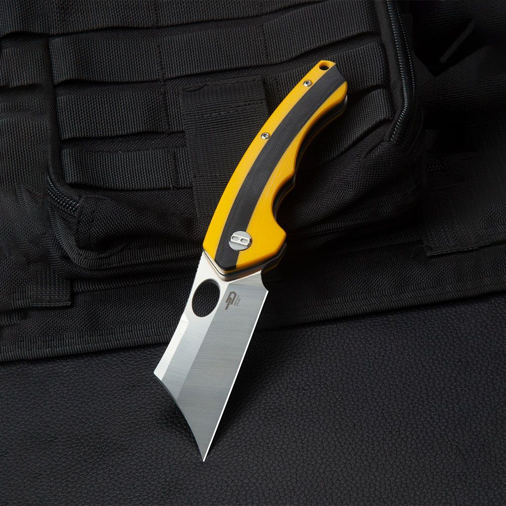 Нож складной Bestech Skirmish сталь D2, рукоять G10 черно-желтая