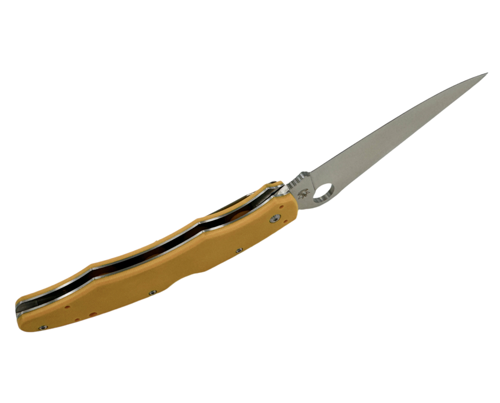 Складной нож КОП-01, сталь D2, G10, желтый, kop-yellow