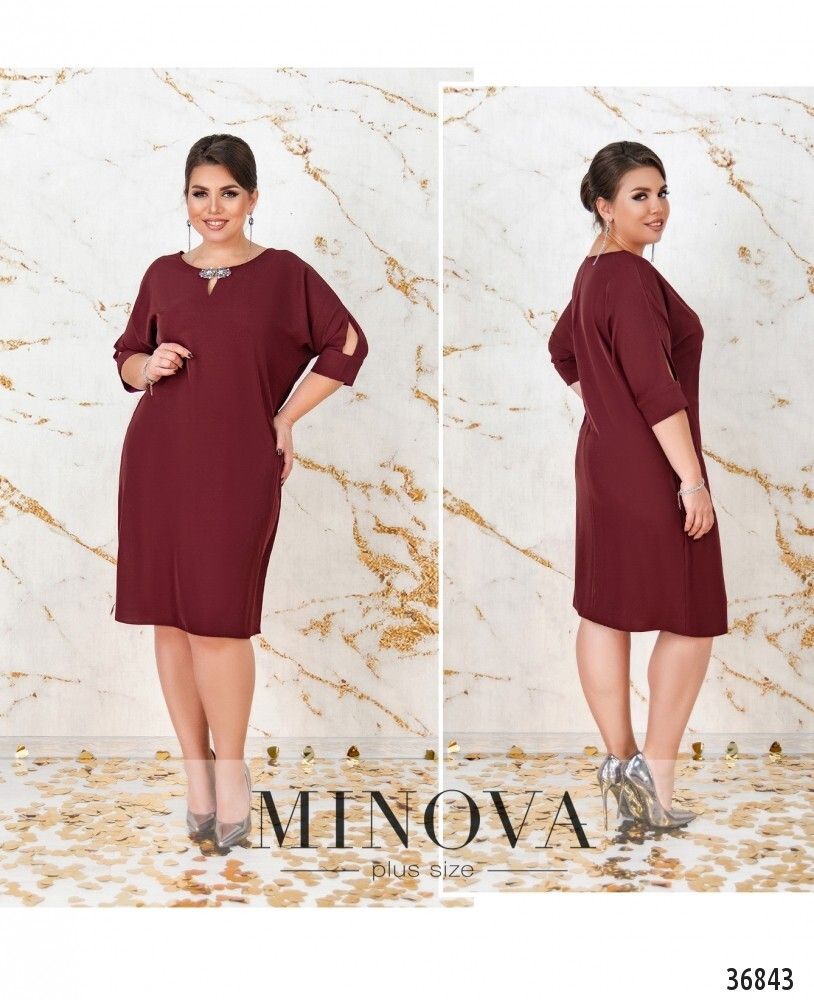 Платье 3132-В-бордо Minova
