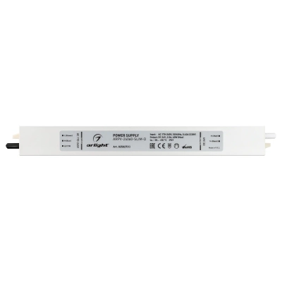 Блок питания ARPV-24060-SLIM-D (24V, 2.5A, 60W) (Arlight, IP67 Металл, 3 года)