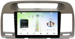 Магнитола для Toyota Camry 30 2001-2006 (рамка оливковая) - Teyes CC4L монитор 9" IPS, Android 14, Быстрая, Snapdragon 662, CarPlay, 4G SIM-слот