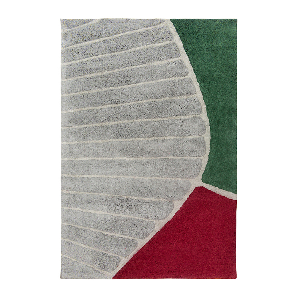 Ковер из хлопка с рисунком tea plantation из коллекции terra, 120х180 см