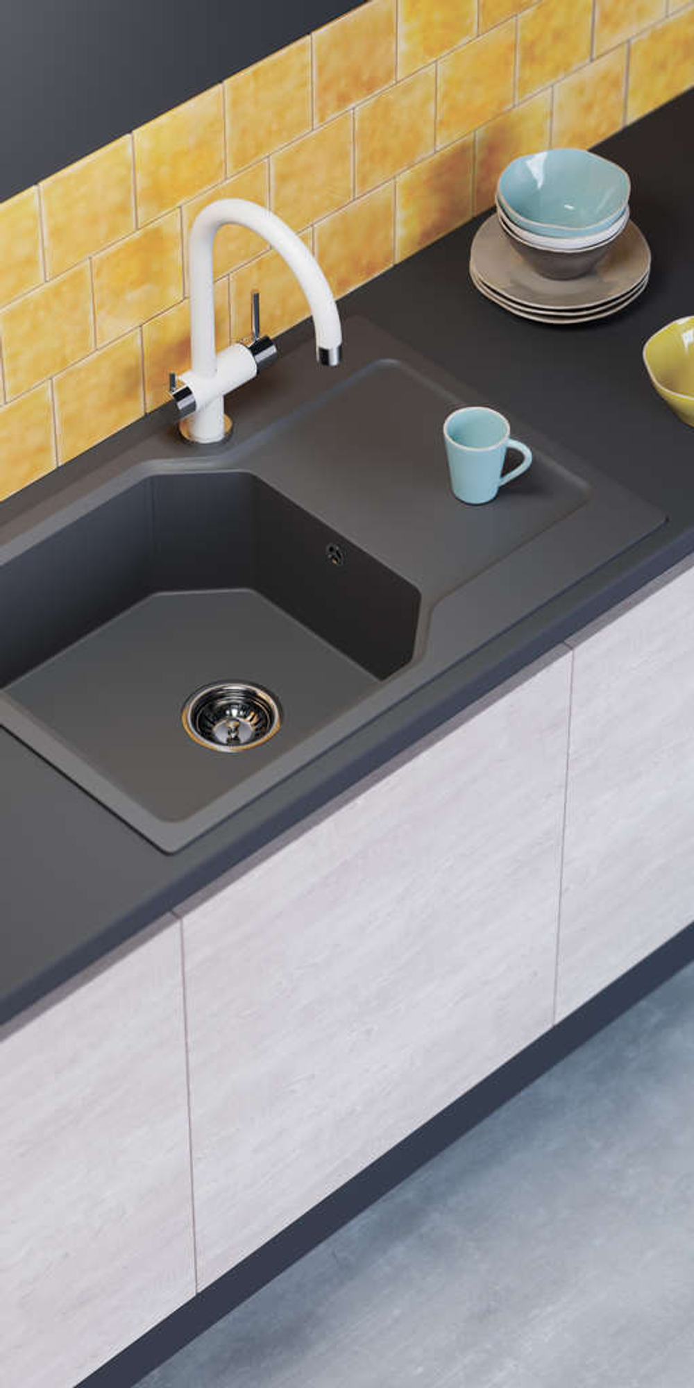 Мойка Omoikiri Yonaka 78-LB-DC Artgranit | Темный шоколад
