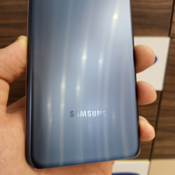 Крышка для Samsung S21 Plus - задняя стеклянная панель премиум качество (синего цвета)