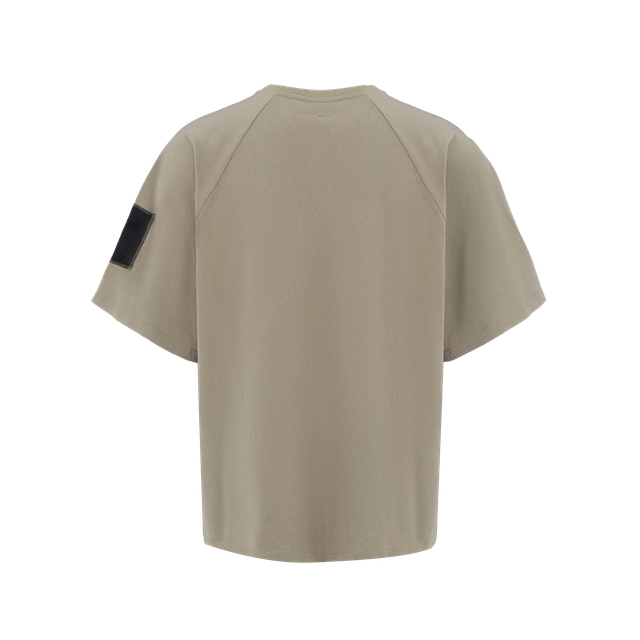 [IMPERFECT] «Waveform» Sand Green Raglan Kimono T-Shirt