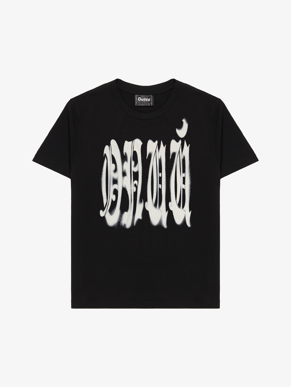 'STENCIL' TEE BLACK